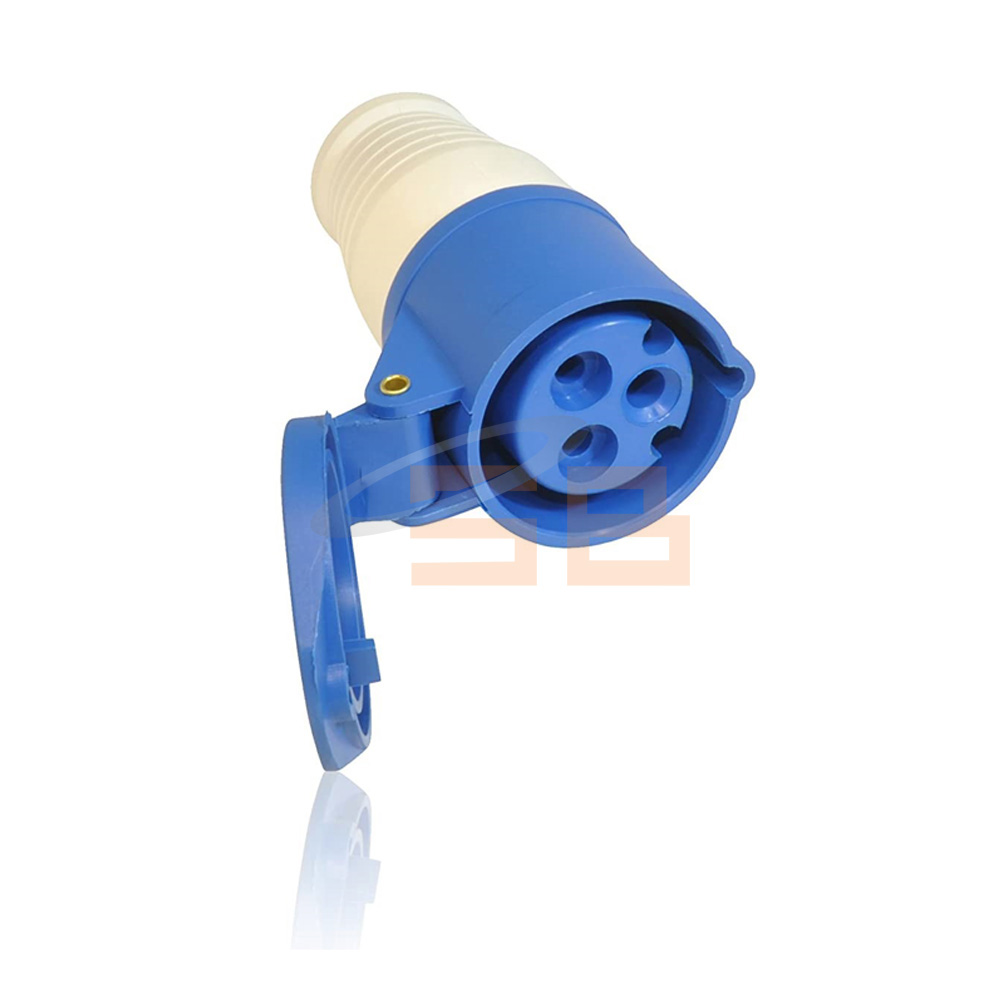UK INDUSTRIAL CONNECTOR, 3 PIN X 16 AMP, ( FEMALE)