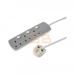 3 WAY EXTENSION 5MTR WITH SWITCH 13AMP,SWG35-04, MASTERPLUG