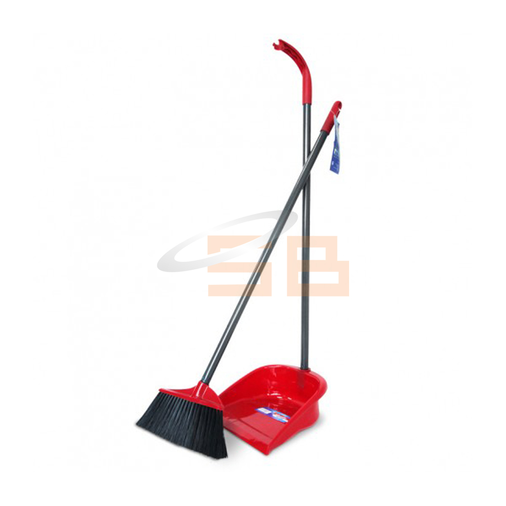 DUST PAN LONG HANDLE WITH BRUSH