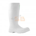 SAFETY GUM BOOT WITH TOE #40 WHITE, SECURE