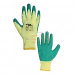 LATEX GLOVES GREEN / YELLOW, SECURE / WORKSAFE