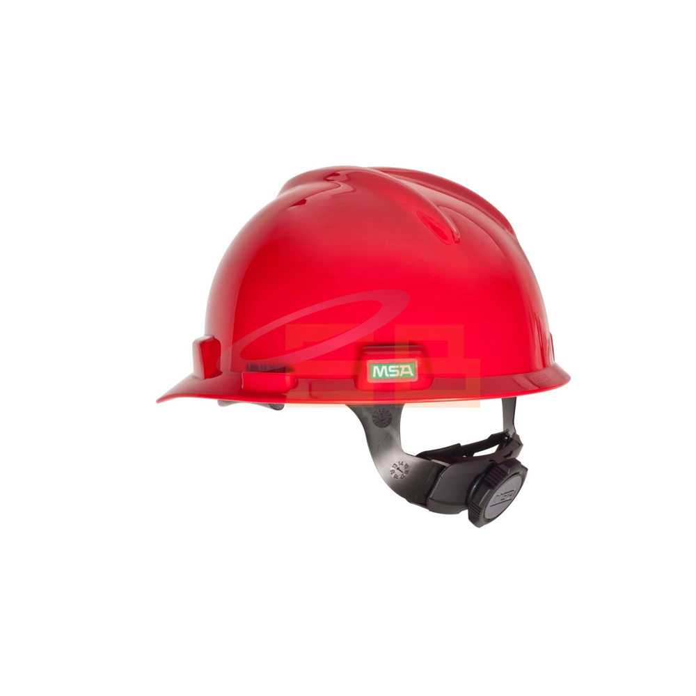SAFETY HELMET WITH RATCHET-RED, 463446, MSA