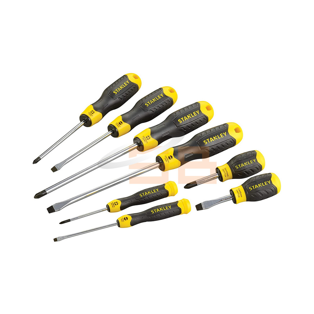 SCREWDRIVER SET PHILIPS &amp SLOTTED 8PCS, STANLEY 0-65-011