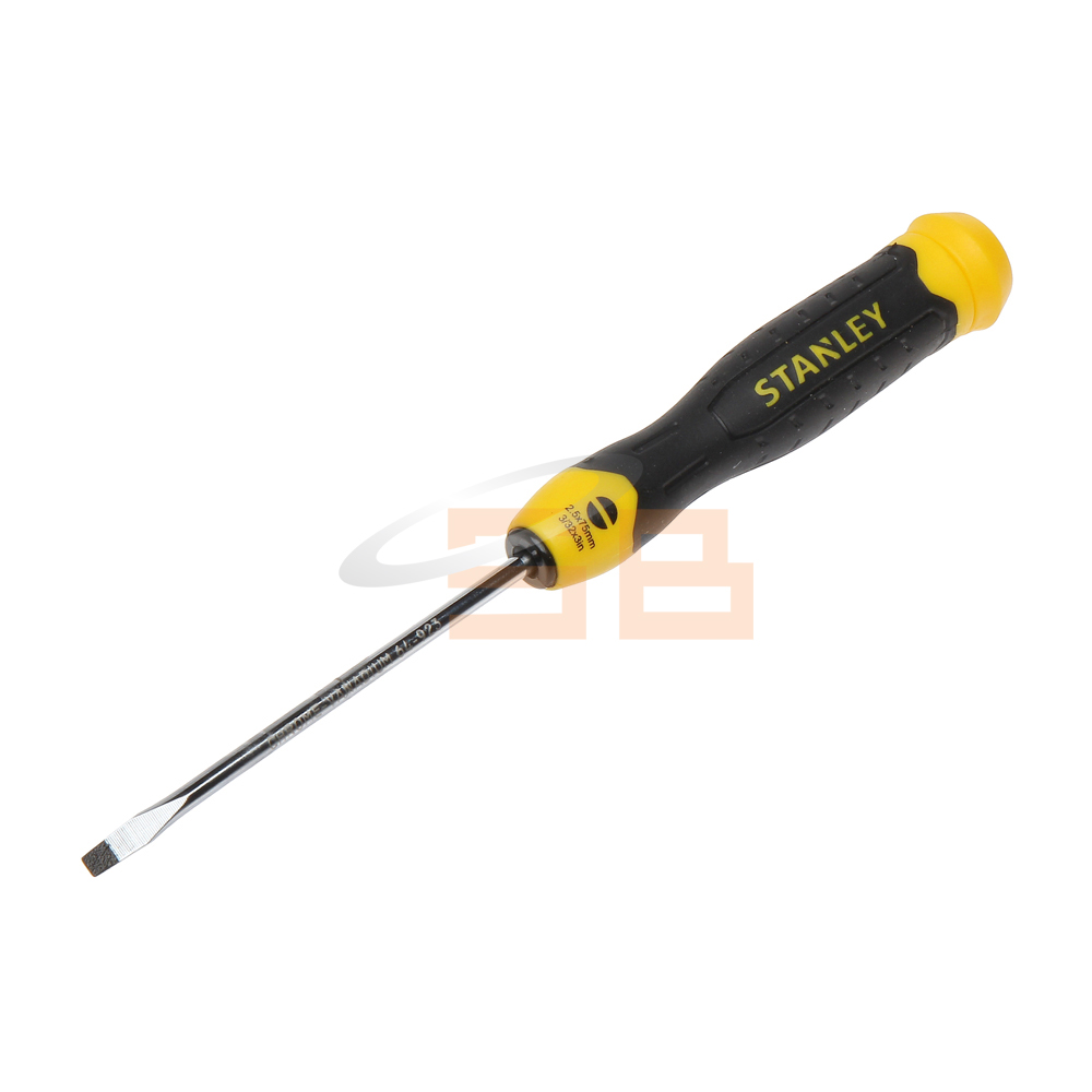 SCREWDRIVER 2.5X75MM SLOTTED HEAD, STANLEY 64-923