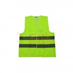 SAFETY VEST FABRIC FOUR LINE, YELLOW, WORKLAND WFJ
