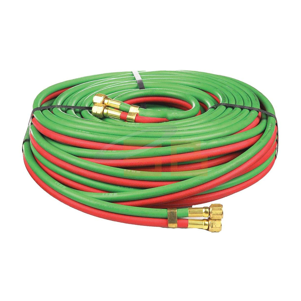 TWIN WELDING HOSE, RED/GREEN, 1/4&quot; X 100FT (30MTR)