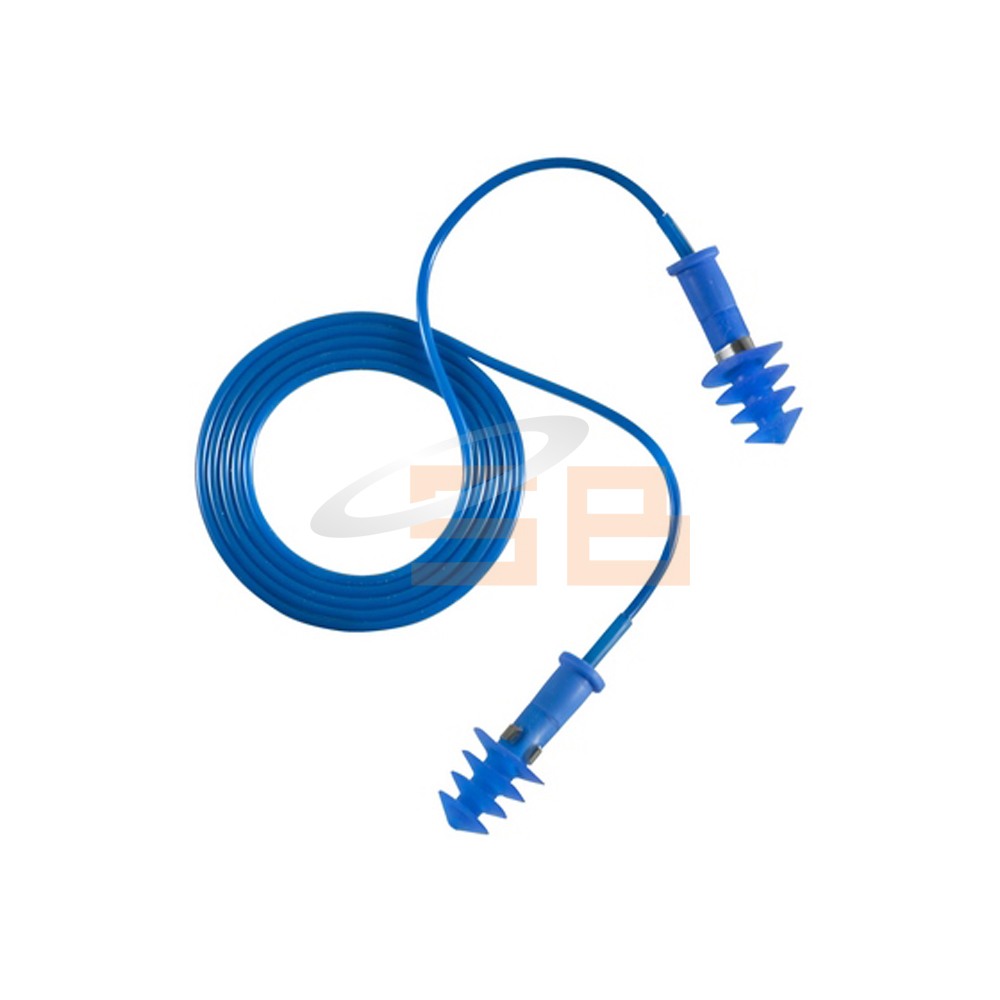 EAR PLUG WITH CORD BLUE REUSABLE 30212, EARLINE